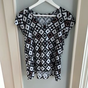 LOFT Petite Patchwork Vintage Soft Swing Tee